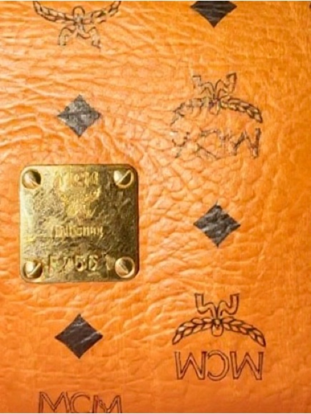 Authentic MCM Cognac Visetos Barrel Bag - Gently Used - Picture 3 of 7